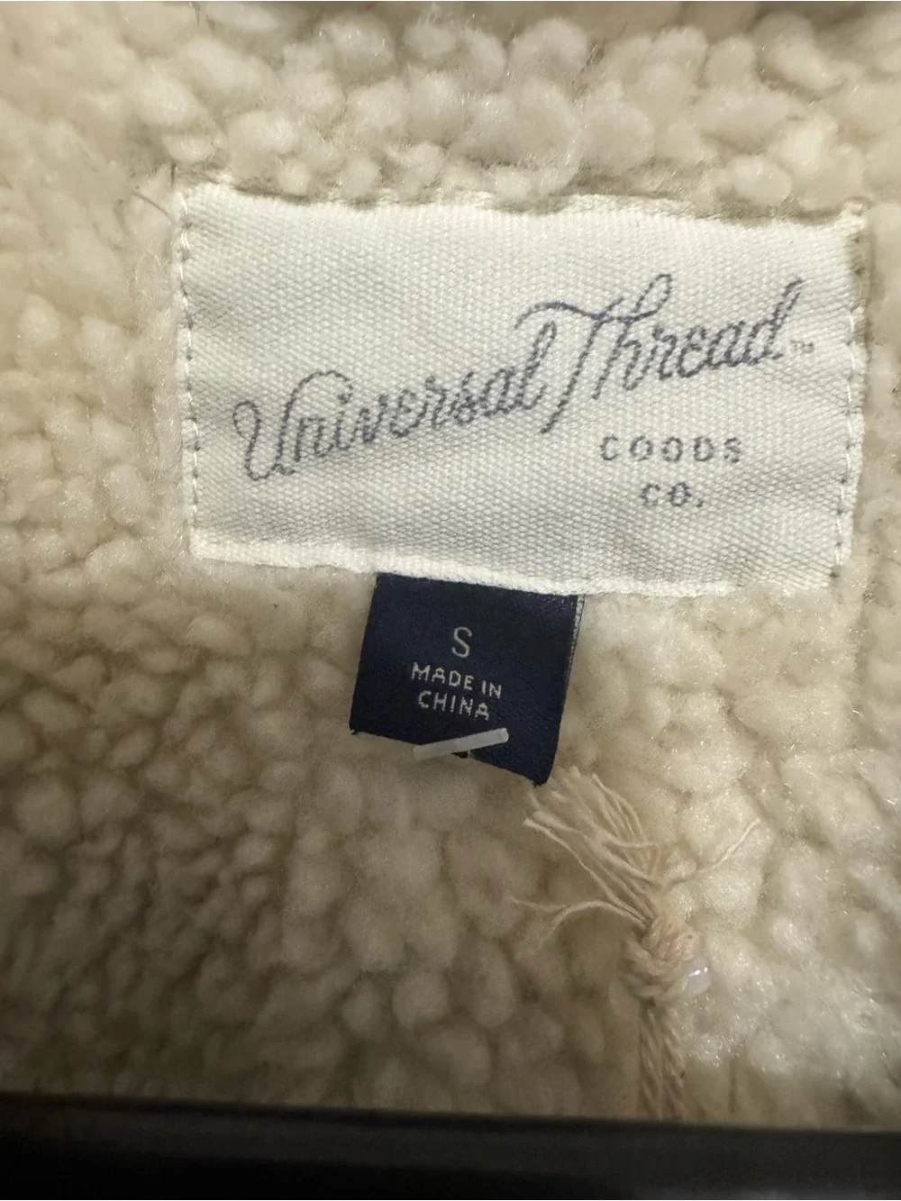 Universal Thread Cream Sherpa Lined Jacket - Picture 2 of 6
